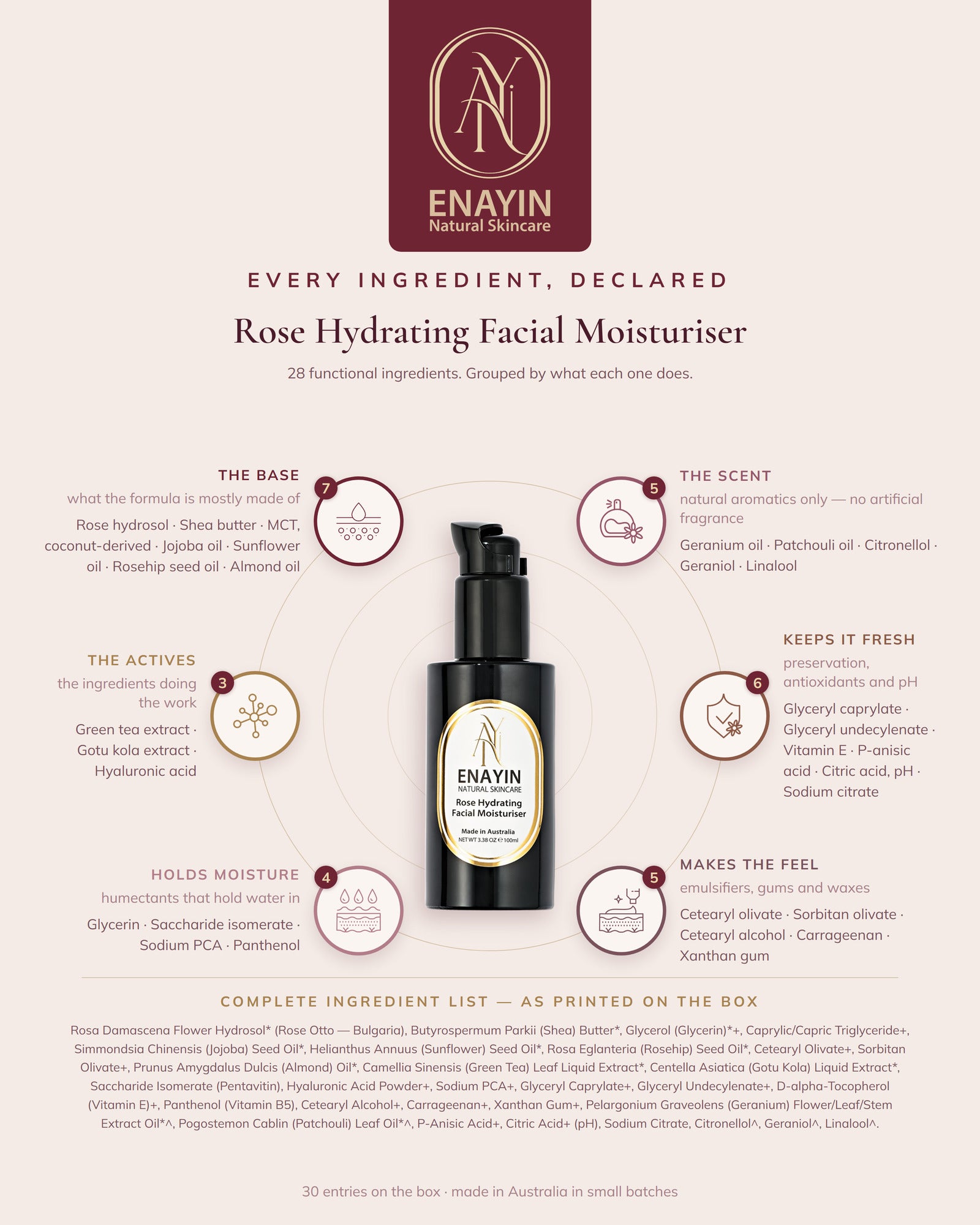 Rose Hydrating Facial Moisturiser