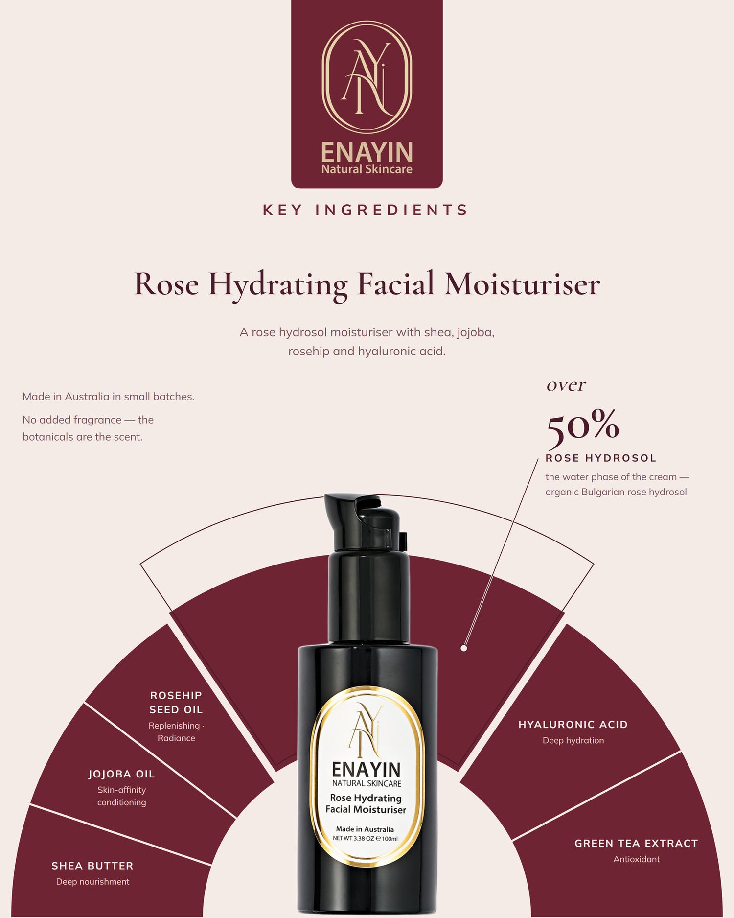 Rose Hydrating Facial Moisturiser