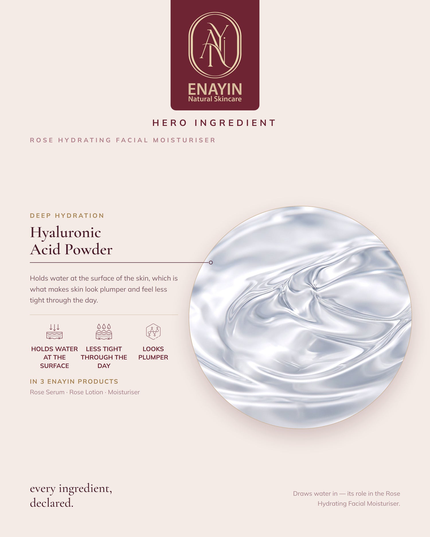 Rose Hydrating Facial Moisturiser