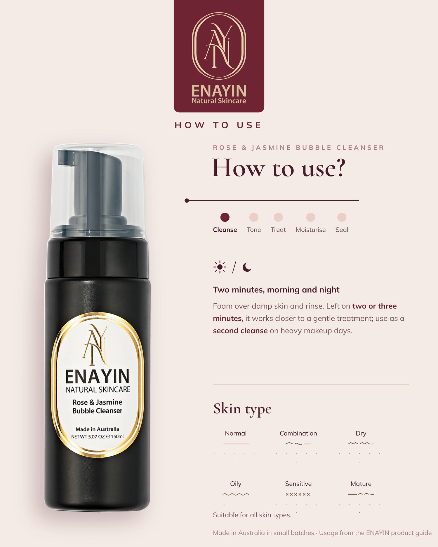 Rose &amp; Jasmine Bubble Cleanser