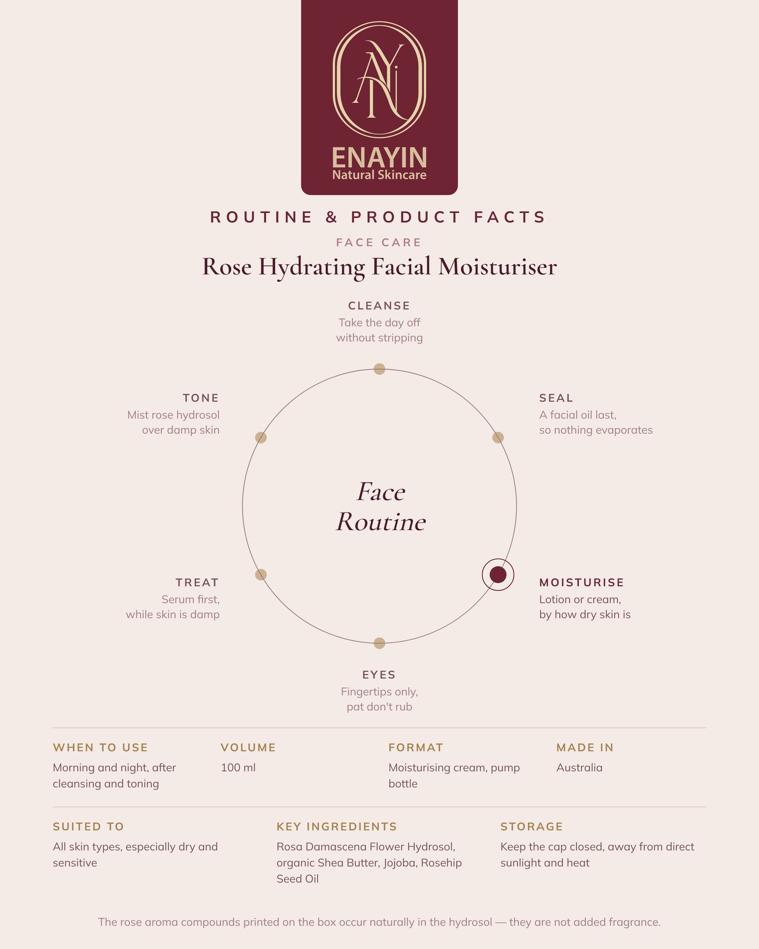 Rose Hydrating Facial Moisturiser