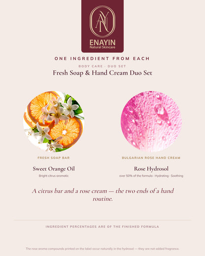 Gift Set: Fresh Soap &amp; Hand Cream Duo