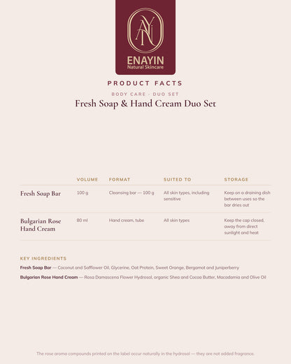 Gift Set: Fresh Soap &amp; Hand Cream Duo