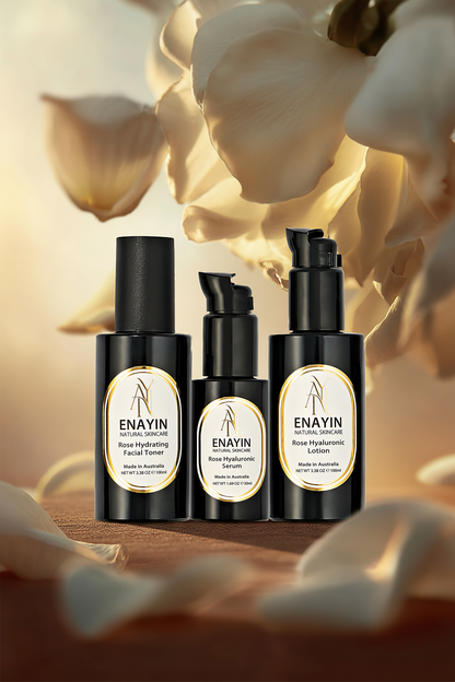 Gift Set: 3 Step Rose Hyaluronic Skincare